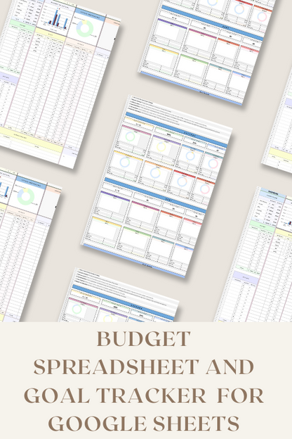 Budget Spreadsheet And Goal Tracker  for Google Sheets
